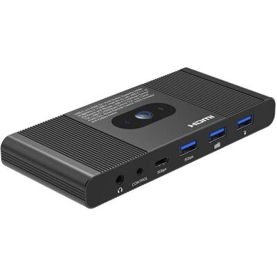 MicroConnect HDMI & USB-C KVM Switch 2-Port, Commutateur KVM MicroConnect HDMI & USB-C KVM Switch 2-Port, Commutateur KVM