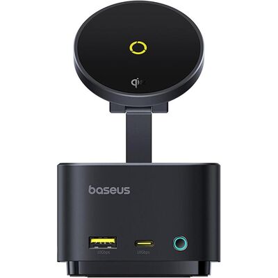 Baseus MagPro (USB-C, 7 ports), Station d’accueil + hub USB, Noir Baseus MagPro (USB-C, 7 ports), Station d’accueil + hub USB, Noir