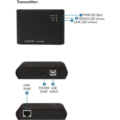 LogiLink UA0230 (USB-A, 4 ports), Station d’accueil + hub USB, Noir LogiLink UA0230 (USB-A, 4 ports), Station d’accueil + hub USB, Noir