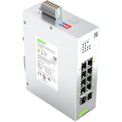 Wago Commutateur géré allégé,8 (8 ports), Switch réseau Wago Commutateur géré allégé,8 (8 ports), Switch réseau