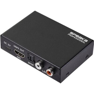 SpeaKa Professional Audio Extraktor SP-HDA-190 (HDMI - HDMI) 3840 x 2160 Pixel, Hub SpeaKa Professional Audio Extraktor SP-HDA-190 (HDMI - HDMI) 3840 x 2160 Pixel, Hub