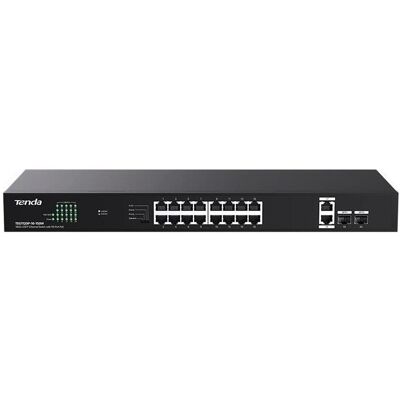 Tenda TTEG1120P-16-150W Commutateur 18p Ge2sfp avec 16p (18 ports), Switch réseau, Noir Tenda TTEG1120P-16-150W Commutateur 18p Ge2sfp avec 16p (18 ports), Switch réseau, Noir