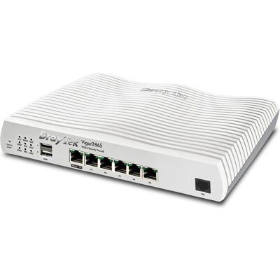 Draytek Vigor 2865ac-B ADSL2+/VDSL2 WLAN Supervectoring R. retail, Routeur, Blanc Draytek Vigor 2865ac-B ADSL2+/VDSL2 WLAN Supervectoring R. retail, Routeur, Blanc