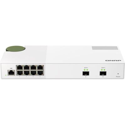QNAP QSW-M2108-2S, 8 port, 2 port SFP+, switch web administrable (8 ports), Switch réseau, Gris QNAP QSW-M2108-2S, 8 port, 2 port SFP+, switch web administrable (8 ports), Switch réseau, Gris