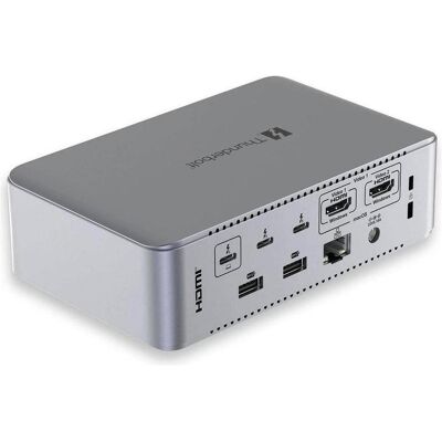 LMP ThunderDock TB5 8K (USB-C, 14 ports), Station d’accueil + hub USB, Argent LMP ThunderDock TB5 8K (USB-C, 14 ports), Station d’accueil + hub USB, Argent
