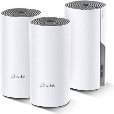 TP-Link Deco E4 WLAN Mesh 3-pack Set (AC1200), Routeur, Blanc TP-Link Deco E4 WLAN Mesh 3-pack Set (AC1200), Routeur, Blanc
