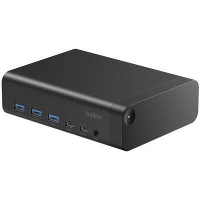Belkin Station d'accueil CONNECT USB-C à 12 ports pour 2 écrans INC034kqBK (USB-C, 12 ports), Station d’accueil + hub USB, Noir Belkin Station d'accueil CONNECT USB-C à 12 ports pour 2 écrans INC034kqBK (USB-C, 12 ports), Station d’accueil + hub USB, Noir