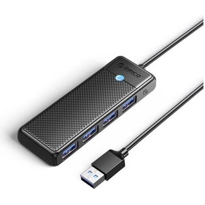 Orico PW Series (USB-A, 4 ports), Station d’accueil + hub USB, Noir Orico PW Series (USB-A, 4 ports), Station d’accueil + hub USB, Noir