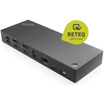 IBM DOCK ThinkPad Hybrid USB-C / USB-A Dock 40AF0135EU 135W (USB-A, USB-C), Station d’accueil + hub USB, Noir IBM DOCK ThinkPad Hybrid USB-C / USB-A Dock 40AF0135EU 135W (USB-A, USB-C), Station d’accueil + hub USB, Noir