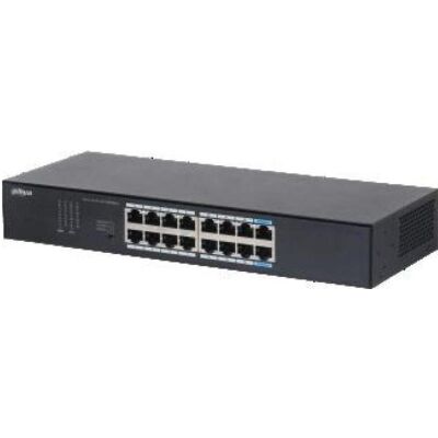 Dahua Switch S3016-16GT Desktop/pedestal Rack 16x10Base-T / 100Base-TX S3016-16GT (16 ports), Switch réseau, Noir Dahua Switch S3016-16GT Desktop/pedestal Rack 16x10Base-T / 100Base-TX S3016-16GT (16 ports), Switch réseau, Noir
