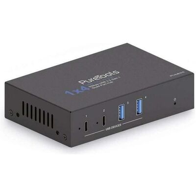 Purelink 1x4 5Gbps USB3-Hub PT-HUB-010 USB3.2 Gen1 2xUSB-C 2xUSB-A (USB-B, 4 ports), Station d’accueil + hub USB, Noir Purelink 1x4 5Gbps USB3-Hub PT-HUB-010 USB3.2 Gen1 2xUSB-C 2xUSB-A (USB-B, 4 ports), Station d’accueil + hub USB, Noir