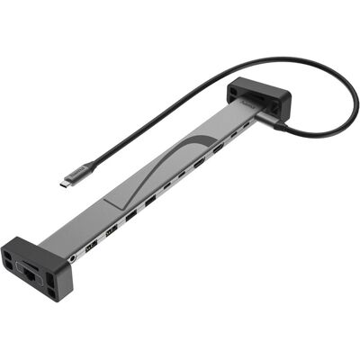 Hama Connect2Office Work (USB-C, 12 ports), Station d’accueil + hub USB, Gris, Noir Hama Connect2Office Work (USB-C, 12 ports), Station d’accueil + hub USB, Gris, Noir