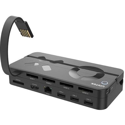 Unitek Nintendo Stacja dokująca do Nintendo Switch 100W 4K (USB-C), Station d’accueil + hub USB, Noir Unitek Nintendo Stacja dokująca do Nintendo Switch 100W 4K (USB-C), Station d’accueil + hub USB, Noir