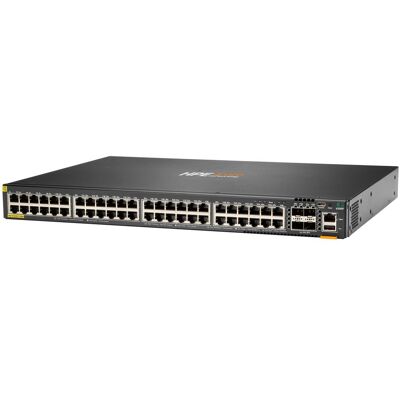 Aruba HPE Networking CX 6200F 48G 4SFP+ Commutateur (48 ports), Switch réseau, Noir Aruba HPE Networking CX 6200F 48G 4SFP+ Commutateur (48 ports), Switch réseau, Noir