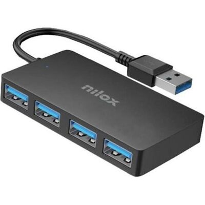 Nilox Docking Station USB-a 4 Ports (USB-A, 4 ports), Station d’accueil + hub USB, Noir Nilox Docking Station USB-a 4 Ports (USB-A, 4 ports), Station d’accueil + hub USB, Noir