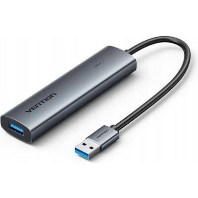 Vention Hub 5w1 USB-A 3.0 0.15 m (USB-A, 5 ports), Station d’accueil + hub USB, Gris Vention Hub 5w1 USB-A 3.0 0.15 m (USB-A, 5 ports), Station d’accueil + hub USB, Gris