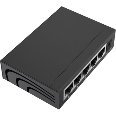 Hama Network-Switch 5 Ports 10/100/1000 (5 ports), Switch réseau, Noir Hama Network-Switch 5 Ports 10/100/1000 (5 ports), Switch réseau, Noir