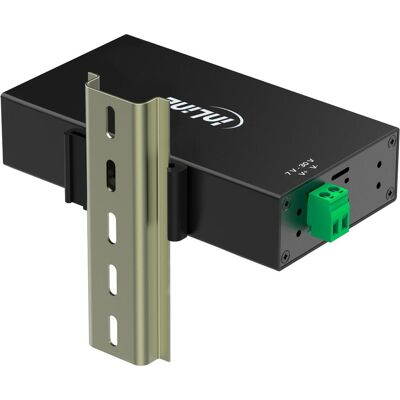 InLine USB 3.2 Gen.1 Industrie-Hub, 7 Port, Aluminiumgehäuse, mit Netzteil (USB-B, 7 ports), Station d’accueil + hub USB, Noir InLine USB 3.2 Gen.1 Industrie-Hub, 7 Port, Aluminiumgehäuse, mit Netzteil (USB-B, 7 ports), Station d’accueil + hub USB, Noir