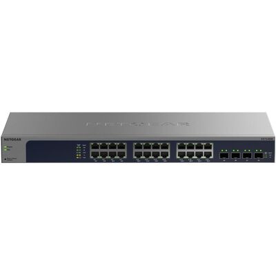 Netgear 24PT 10G/MULTI-GIG EASY SMART SWITCH (26 ports), Switch réseau, Gris, Bleu Netgear 24PT 10G/MULTI-GIG EASY SMART SWITCH (26 ports), Switch réseau, Gris, Bleu