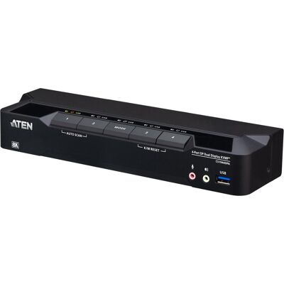 Aten 4 ports USB 3.0, DisplayPort 8K, Commutateur KVM Aten 4 ports USB 3.0, DisplayPort 8K, Commutateur KVM
