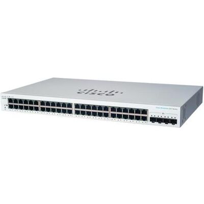 Cisco Systems CBS220-48T-4X - Commutateur - Intelligent - 48 X 10/100/1000 + 4 X 10 Gigabit Sfp+ - Montage en rack - Reconditionné Cisco Systems CBS220-48T-4X - Commutateur - Intelligent - 48 X 10/100/1000 + 4 X 10 Gigabit Sfp+ - Montage en rack - Reconditionné