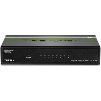 Trendnet Commutateur 8 ports Gigabit GREENNET (8 ports), Switch réseau, Noir Trendnet Commutateur 8 ports Gigabit GREENNET (8 ports), Switch réseau, Noir