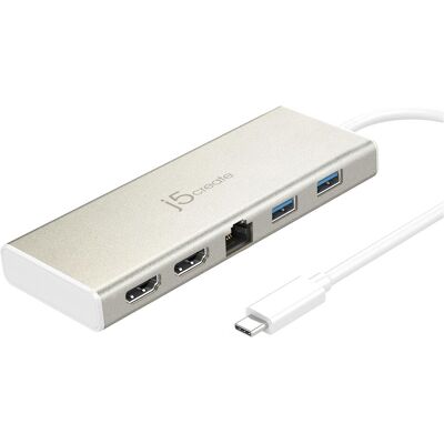 j5Create Mini JCD381 (USB-C, 5 ports), Station d’accueil + hub USB, Beige, Blanc, Argent, Marron j5Create Mini JCD381 (USB-C, 5 ports), Station d’accueil + hub USB, Beige, Blanc, Argent, Marron