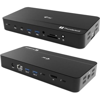i-tec Thunderbolt 5 Dock 3x LCD, Station d’accueil + hub USB, Noir i-tec Thunderbolt 5 Dock 3x LCD, Station d’accueil + hub USB, Noir