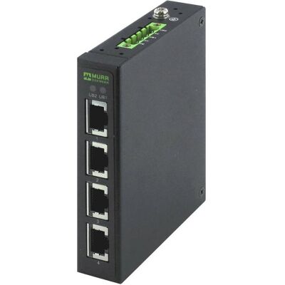 Murr Elektronik MURR 58151 (4 ports), Switch réseau, Noir Murr Elektronik MURR 58151 (4 ports), Switch réseau, Noir