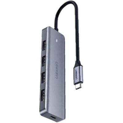 Dudao 4in1 HUB (USB-C, 4 ports), Station d’accueil + hub USB, Gris Dudao 4in1 HUB (USB-C, 4 ports), Station d’accueil + hub USB, Gris