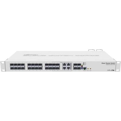 MikroTik Commutateur de routeur cloud CRS328-4C-20S-4S+RM (28 ports), Switch réseau, Blanc MikroTik Commutateur de routeur cloud CRS328-4C-20S-4S+RM (28 ports), Switch réseau, Blanc