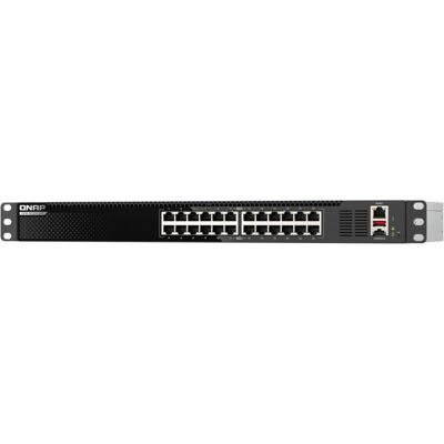 QNAP QSW-M3224-24T Commutateur de gestion 24 (24 ports), Switch réseau, Noir, Argent QNAP QSW-M3224-24T Commutateur de gestion 24 (24 ports), Switch réseau, Noir, Argent