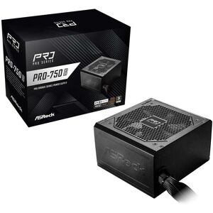 ASRock Pro Series PRO-750B 750W ATX 80+ Bronze black (750 W), Alimentation PC, Noir ASRock Pro Series PRO-750B 750W ATX 80+ Bronze black (750 W), Alimentation PC, Noir