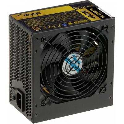 Akyga Ultimate ATX Power Supply 400W AK-U4-400 80+Bronze Fan12cm P8 4xSATA PCI-E (400 W), Alimentation PC, Noir Akyga Ultimate ATX Power Supply 400W AK-U4-400 80+Bronze Fan12cm P8 4xSATA PCI-E (400 W), Alimentation PC, Noir