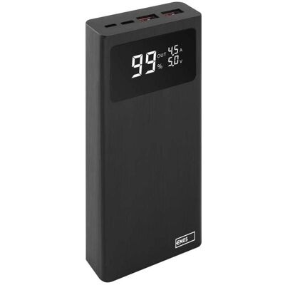 Emos Banque d'alimentation BetaQ 20, 20 000 mAh, 22,5 W, noir (20000 mAh, 22.50 W, 74 Wh), Chargeur de secours, Noir Emos Banque d'alimentation BetaQ 20, 20 000 mAh, 22,5 W, noir (20000 mAh, 22.50 W, 74 Wh), Chargeur de secours, Noir