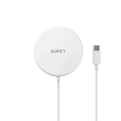 Aukey Chargeur magnétique Aircore (15 W), Chargeur sans fil, Blanc Aukey Chargeur magnétique Aircore (15 W), Chargeur sans fil, Blanc