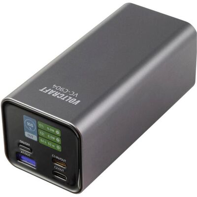 Voltcraft VC-C904 Powerbank 20000 mAh USB PD 3.0 Li-Ion Grau (matt) Statusanzei (20000 mAh, 100 W), Chargeur de secours, Gris Voltcraft VC-C904 Powerbank 20000 mAh USB PD 3.0 Li-Ion Grau (matt) Statusanzei (20000 mAh, 100 W), Chargeur de secours, Gris