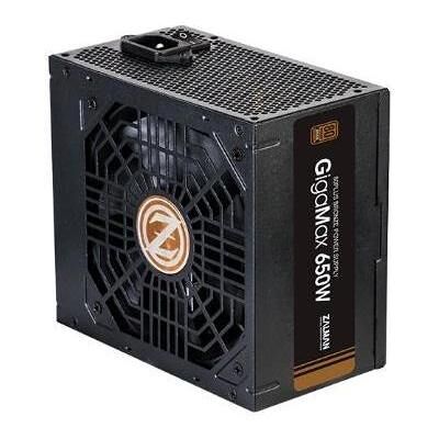 Zalman ZM650-GVII, GIGAMAX 650W ATX Power Standard/80+ Bronze efficiency (Max 87%)/OVP/ (650 W), Alimentation PC, Noir Zalman ZM650-GVII, GIGAMAX 650W ATX Power Standard/80+ Bronze efficiency (Max 87%)/OVP/ (650 W), Alimentation PC, Noir