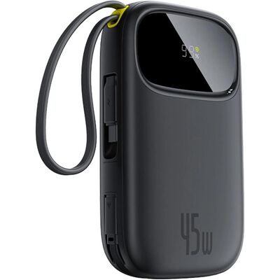 Baseus Banque d'alimentation EnerFill FC31 Qpow 3, 10000mAh, 45W, QC + PD, Noir (10000 mAh, 45 W), Chargeur de secours, Noir Baseus Banque d'alimentation EnerFill FC31 Qpow 3, 10000mAh, 45W, QC + PD, Noir (10000 mAh, 45 W), Chargeur de secours, Noir