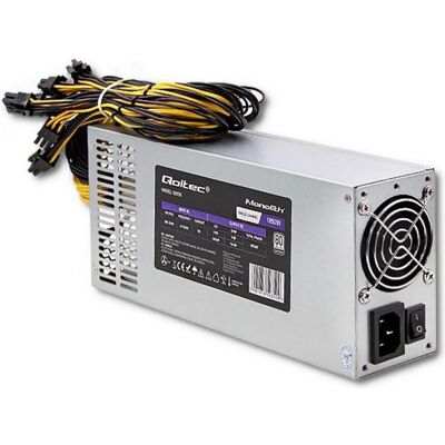Qoltec 50350 POWER SUPPLY 1850W PCI-E 80 Plus Platinum Gaming Miner (1850 W), Alimentation PC, Gris Qoltec 50350 POWER SUPPLY 1850W PCI-E 80 Plus Platinum Gaming Miner (1850 W), Alimentation PC, Gris