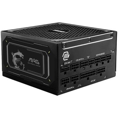 MSI MAG A1000GL PCIE5 II (1000 W), Alimentation PC, Noir MSI MAG A1000GL PCIE5 II (1000 W), Alimentation PC, Noir