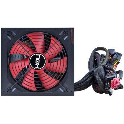 Nox NXS650 Alimentation 650 W 20+4 broches ATX noir (650 W), Alimentation PC, Noir Nox NXS650 Alimentation 650 W 20+4 broches ATX noir (650 W), Alimentation PC, Noir