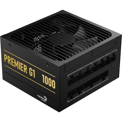 Aerocool Premier G1 80 PLUS Gold Netzteil, PCIe 5.1, ATX 3.1 - 1000 Watt, schwarz (1000 W), Alimentation PC, Noir Aerocool Premier G1 80 PLUS Gold Netzteil, PCIe 5.1, ATX 3.1 - 1000 Watt, schwarz (1000 W), Alimentation PC, Noir