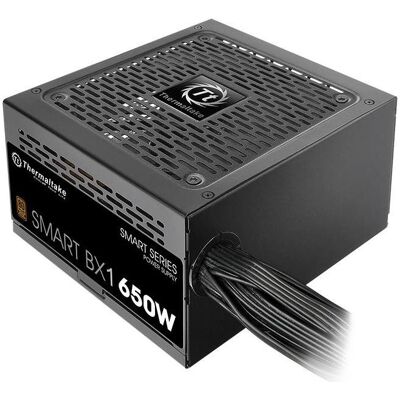 Thermaltake Power Smart BX1 PS-SPD-0650NNSABE-1 (650 W, actif, 120 mm) (650 W), Alimentation PC, Noir Thermaltake Power Smart BX1 PS-SPD-0650NNSABE-1 (650 W, actif, 120 mm) (650 W), Alimentation PC, Noir