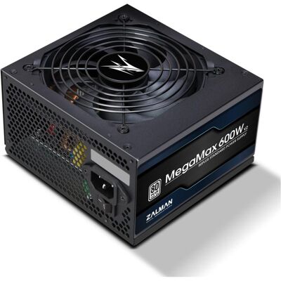 Zalman Alimentation électrique MegaMax 600W (ZM600-TXII) (600 W), Alimentation PC, Noir Zalman Alimentation électrique MegaMax 600W (ZM600-TXII) (600 W), Alimentation PC, Noir