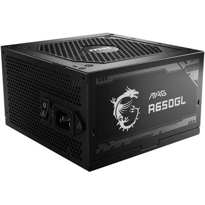 MSI MAG A650GL (650 W), Alimentation PC, Noir MSI MAG A650GL (650 W), Alimentation PC, Noir