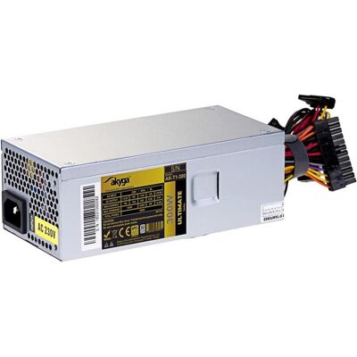 Akyga Alimentation électrique AK-T1-300 (300 W, Active, 80 mm) (300 W), Alimentation PC, Argent Akyga Alimentation électrique AK-T1-300 (300 W, Active, 80 mm) (300 W), Alimentation PC, Argent