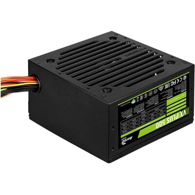 Aerocool PGS VX-500plus AEROPGSVX-500PLUS-80 Bloc d'alimentation (500 W, actif) (500 W), Alimentation PC, Noir Aerocool PGS VX-500plus AEROPGSVX-500PLUS-80 Bloc d'alimentation (500 W, actif) (500 W), Alimentation PC, Noir