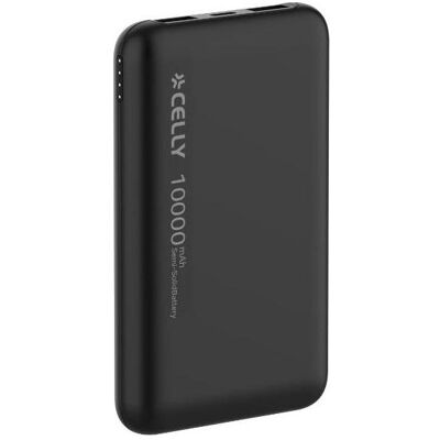 Celly POWERBANK SSB 10000MAH NOIR (10000 mAh), Chargeur de secours, Noir Celly POWERBANK SSB 10000MAH NOIR (10000 mAh), Chargeur de secours, Noir
