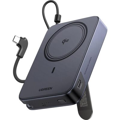 Ugreen Batterie externe PB568 10 000 mAh 30 W à connexion magnétique (grise) (10000 mAh, 30 W), Chargeur de secours, Noir, Gris Ugreen Batterie externe PB568 10 000 mAh 30 W à connexion magnétique (grise) (10000 mAh, 30 W), Chargeur de secours, Noir, Gris